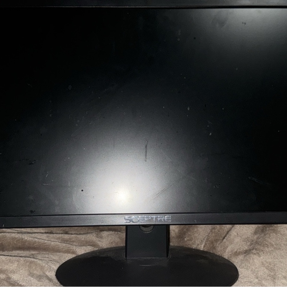 Black LED Monitor Stand